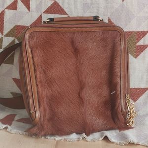 Tory Burch Arthur Fur Satchel